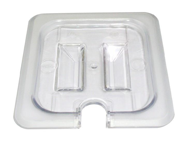 Polycarbonate Clear Slotted Cover for 1/3 size Food Pans 1 Polycarbonate Clear Slotted Cover for 1/3 size Food Pans